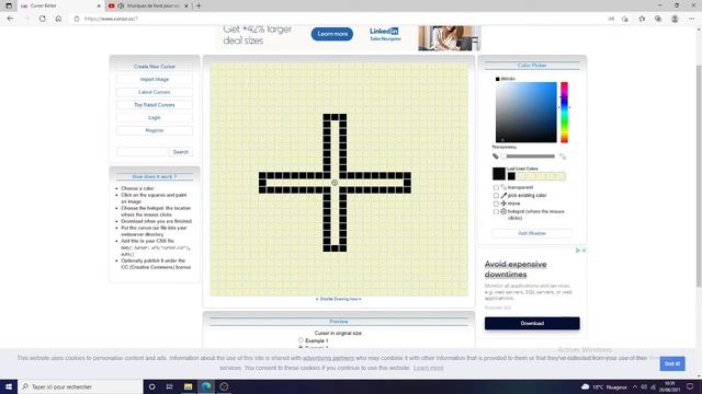 {TUTO} COMMENT AVOIR LE CURSEUR EN CROIX FACILEMENT ! (Windows 10) VERSION 2021! смотреть онлайн