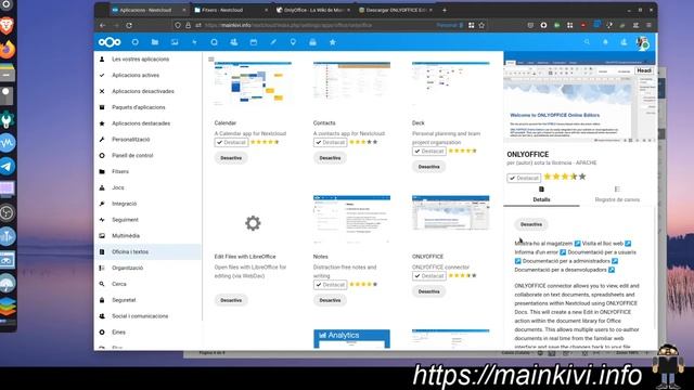 Taller Linux - La suite ofimàtica local i online OnlyOffice смотреть онлайн