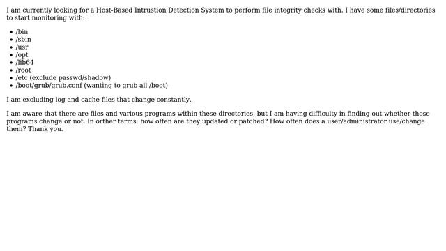 Unix & Linux: How often do files in these Linux directories change? смотреть онлайн