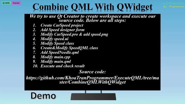 Execute QML 15 - Combine QML With QWidget смотреть онлайн