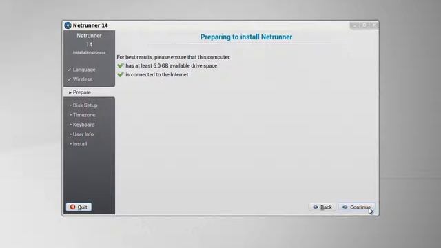 Netrunner 14 RC1 - Installation смотреть онлайн
