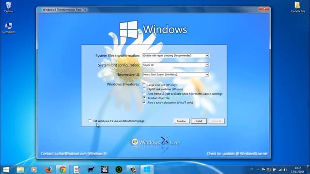 Tutorial Come trasformare windows 7/XP in windows 8 смотреть онлайн