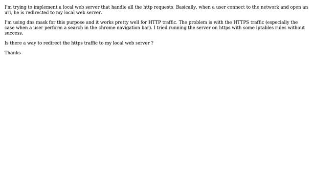 Unix & Linux: Redirect https request on local network смотреть онлайн