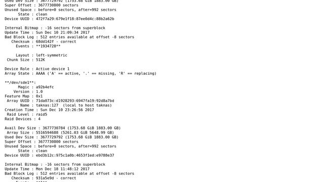 Unix & Linux: rebuilding mdadm raid5 смотреть онлайн