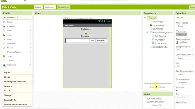 Tutorial (1/4) - Creazione gioco Android Quiz sul Calcio con MIT App Inventor смотреть онлайн