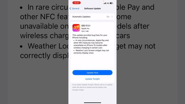 IPhone IOS 17.1.1 Software Update