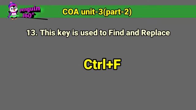 COA Unit-3 (Part-2) | OA-1| MS OFFICE: MS-WORD
OPEN OFFICE: WRITER | One mark | quiz | PENGUIN 360 смотреть онлайн