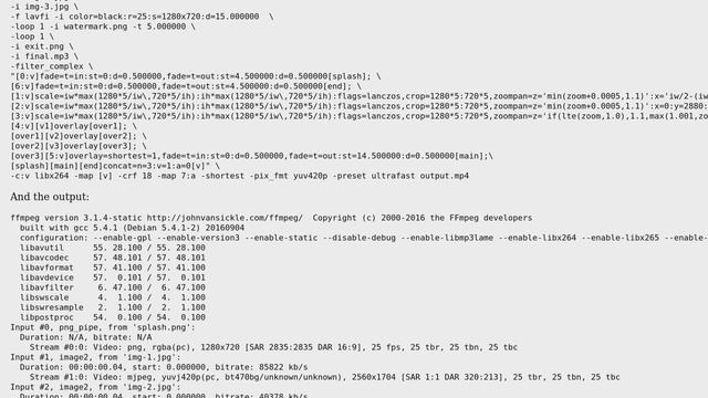 FFMPEG command issue смотреть онлайн
