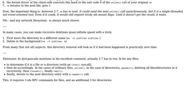 Unix & Linux: Better to use local running rm -rf instead of over nfs? (2 Solutions!!) смотреть онлайн