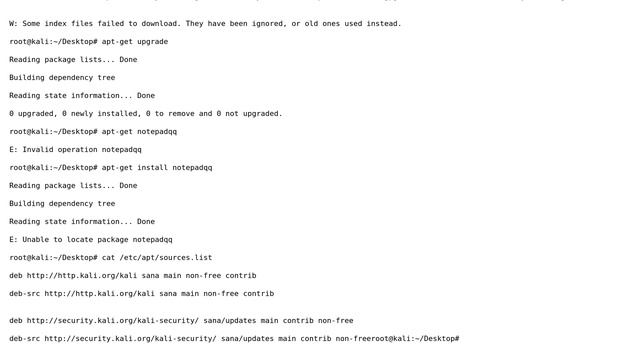 Kali 1.0 - can't use apt-get or install notepadqq смотреть онлайн
