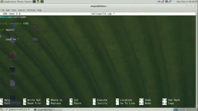 Basic compiling C++ source code in Linux terminal смотреть онлайн