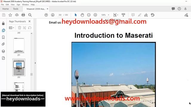 Maserati 2008 Academy Training Manual Vol 1 смотреть онлайн