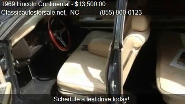 1969 Lincoln Continental for sale in Nationwide, NC 27603 a #VNclassics смотреть онлайн
