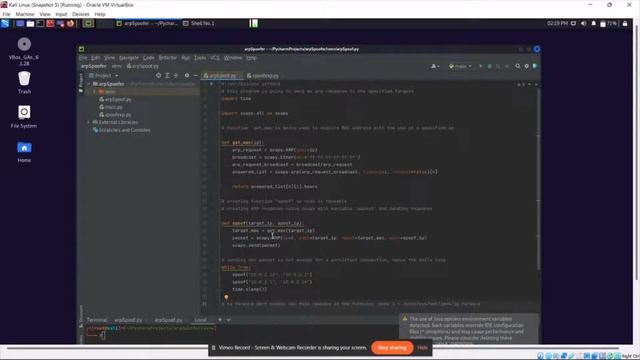 ARP Spoof Code Demonstration смотреть онлайн