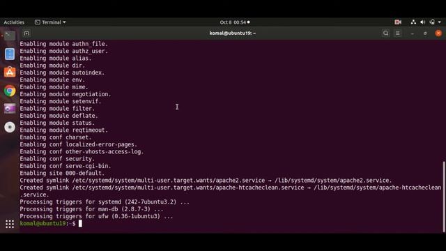 Apache2 Web Server installation on Ubuntu смотреть онлайн