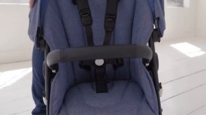 Сложение в два блока и сложение люльки и сиденья прогулочной коляски Bugaboo Fox