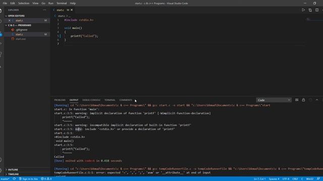 #03 What is header file and use of stdio.h header file. Use of printf function смотреть онлайн