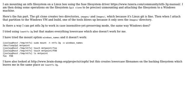 DevOps & SysAdmins: ntfs-3g Ignore case смотреть онлайн