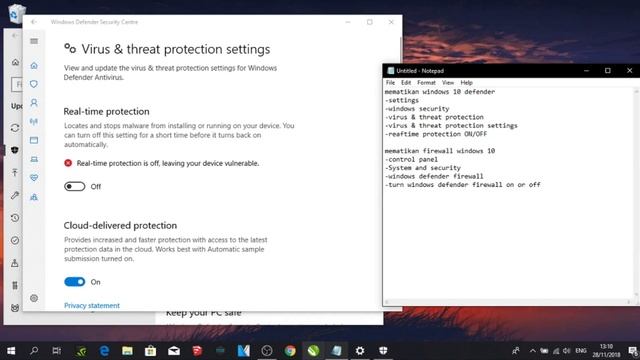 Cara mudah Menonaktifkan Windows Defender dan Firewall Windows 10 смотреть онлайн