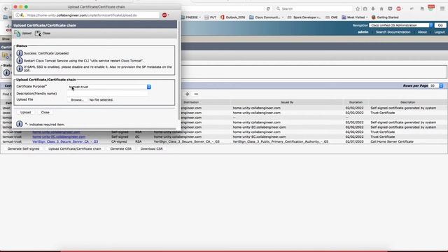 Setting up a CIsco Collaboration Lab Installing Trusted Certificates смотреть онлайн