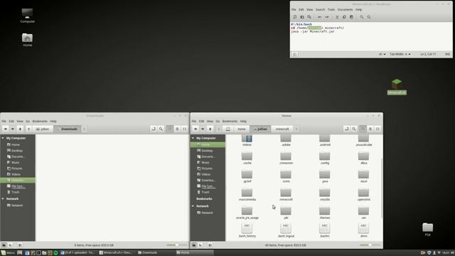 How to make a script to launch Minecraft on Linux смотреть онлайн