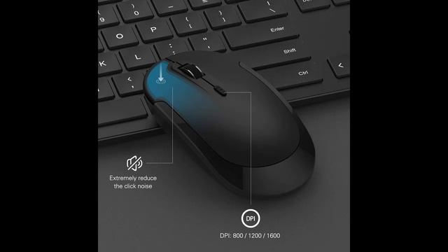 Wireless Keyboard and Mouse Combo, 2.4GHz Ultra Slim Full Size Wireless Keyboard Mouse смотреть онлайн