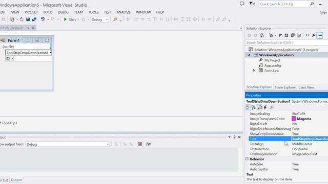 VB: Adding Items to a ToolStrip Control смотреть онлайн