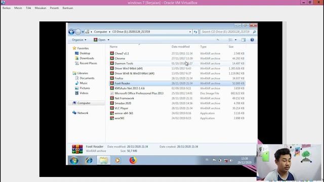 PROSES PENGINSTALAN WINDOWS 7 MELALUI VIRTUALBOX смотреть онлайн