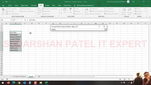 8 Text to Columns in Excel 2019 | How to convert text into Columns in Excel | Sudarshan Patel смотреть онлайн