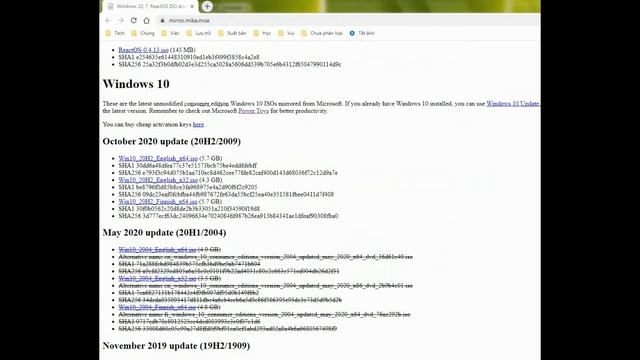 Download Win10 2009 (20H2) build 19042.508 (build date 27/9/2020, release date 21/10/2020) English смотреть онлайн