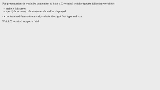 Unix & Linux: Specify rows/columns of a fullscreen X terminal? смотреть онлайн