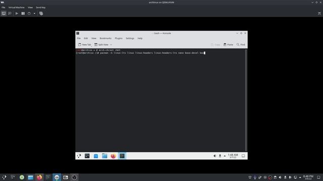 Arch install video pt1 UEFI with encryption смотреть онлайн