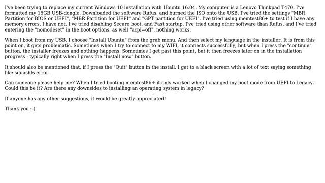 Ubuntu: Ubuntu stuck/freeze on install смотреть онлайн