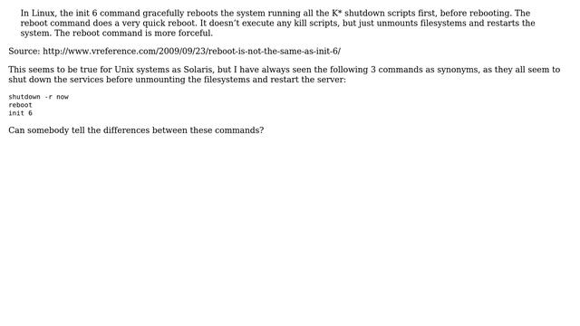 DevOps & SysAdmins: What is the difference between init 6 and reboot on Red Hat / RHEL / CentOS? смотреть онлайн