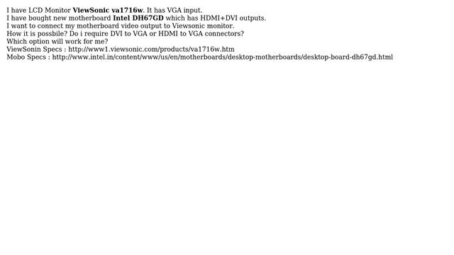 Unix & Linux: How to connect HDMI/DVI ports of motherboard to VGA monitor? смотреть онлайн