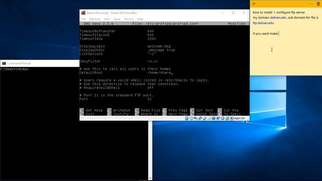 ftp configuration debian смотреть онлайн