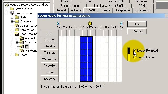 Time Duration for Domain User Accounts to Log on to the Domain in Windows Server 2003 смотреть онлайн