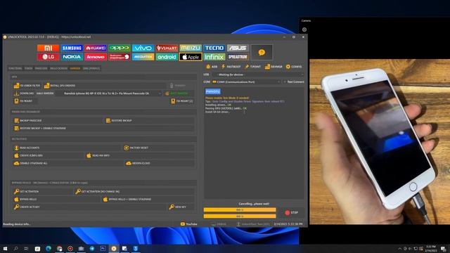 Ramdisk Ios 14.x To 16.3+ Bypass Hello iPhone + iPad Cellular No Change Serial Success By UnlockToo смотреть онлайн