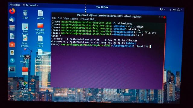 how to create folder, file and give permission in linux смотреть онлайн