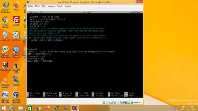 Konfigurasi Samba menggunakan user login pada server Debian 10 смотреть онлайн