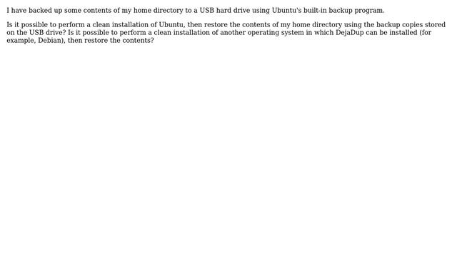 Ubuntu: Can I restore backup made using Ubuntu to a new operating system? смотреть онлайн