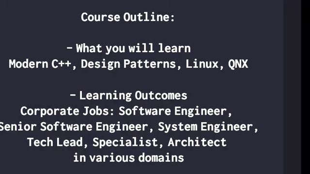 Modern CPP, Design Patterns, Linux, QNX смотреть онлайн