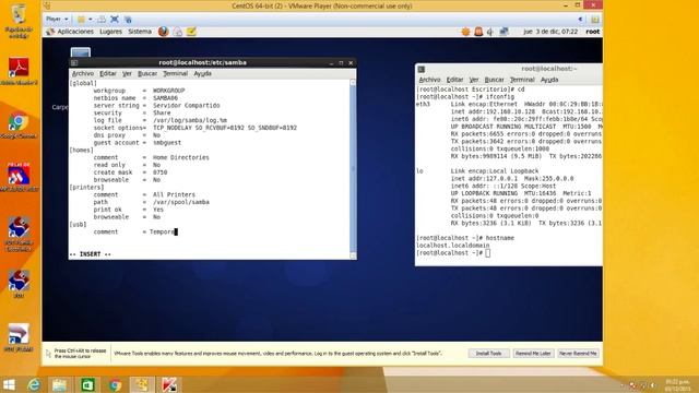 instalacion de samba sencillo .carpetas compartidos en linux y Windows смотреть онлайн