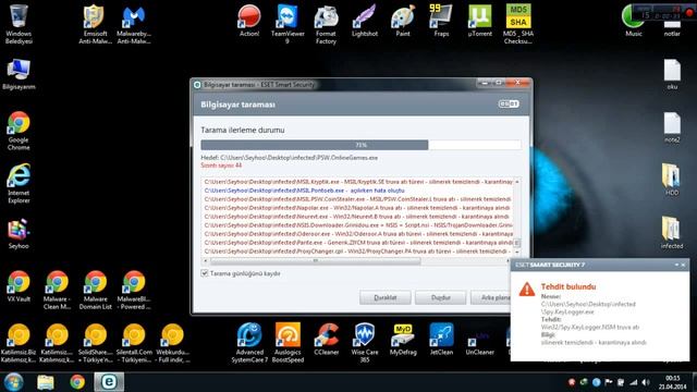 ESET Smart Security 7 Nisan ayının 59 farklı türevle mücadelesi смотреть онлайн