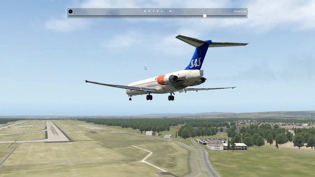 X-Plane 11 EDDF to EDDM with MD82 Landing... смотреть онлайн