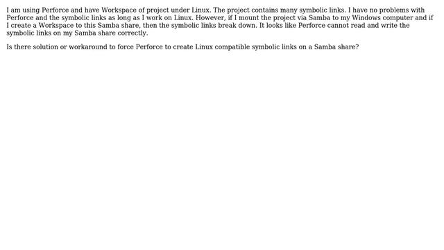 Perforce and how to create symbolic links on samba share in Windows смотреть онлайн