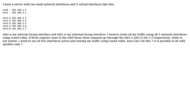 DevOps & SysAdmins: Iptables round-robin through multiple virtual network interfaces смотреть онлайн