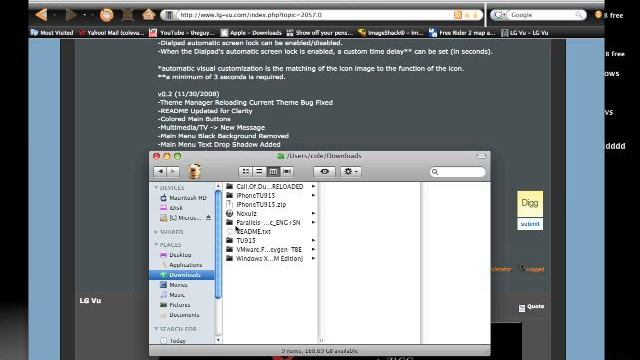 How To Put The EIP( Themes + iPhone Theme) On YOUR LG Vu (part 1) смотреть онлайн