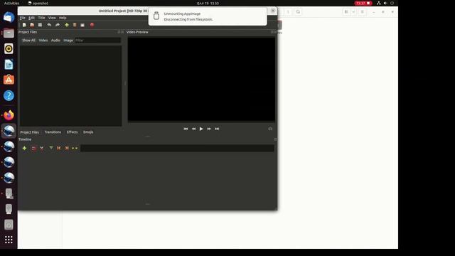 How to mount Openshot .appimage file in Ubuntu 22.04 смотреть онлайн