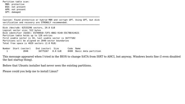 Unix & Linux: Cannot install Ubuntu on EFI/GPT scheme (2 Solutions!!) смотреть онлайн